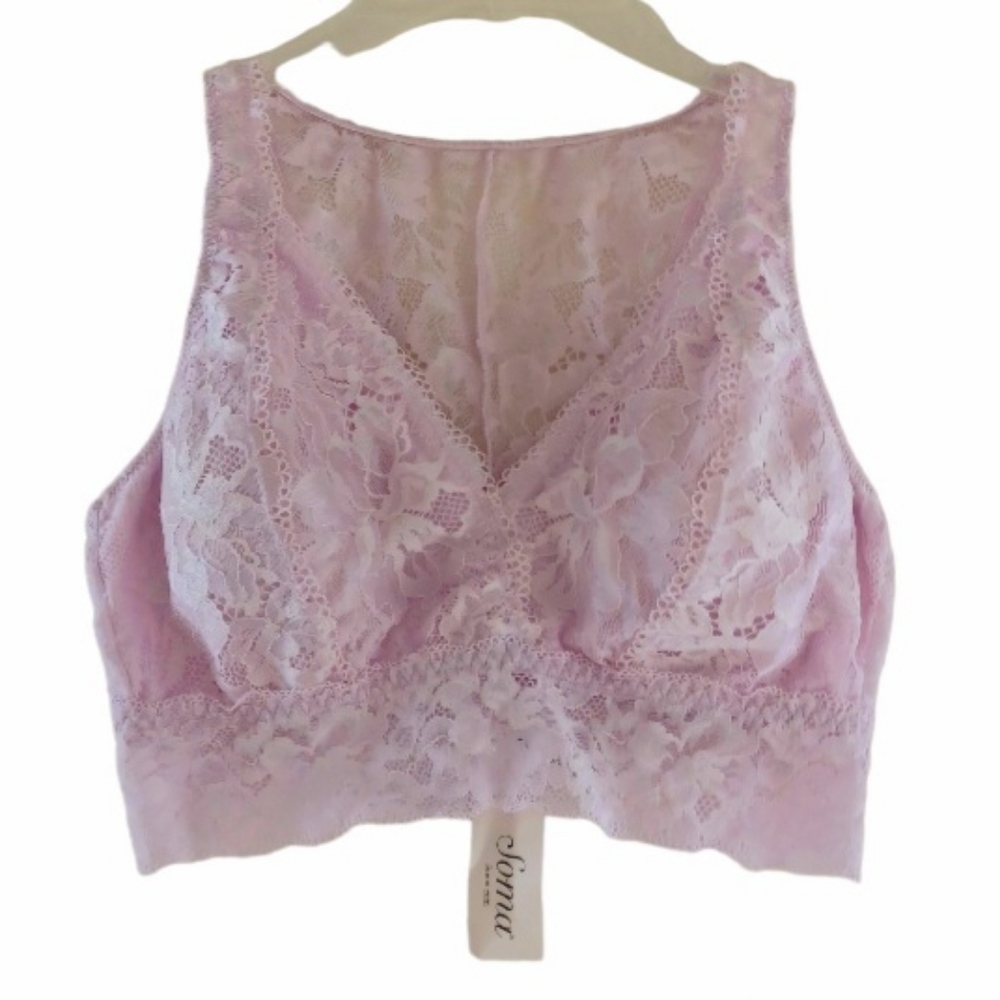 NWT Soma Embraceable Signature Lace Bralette, size M